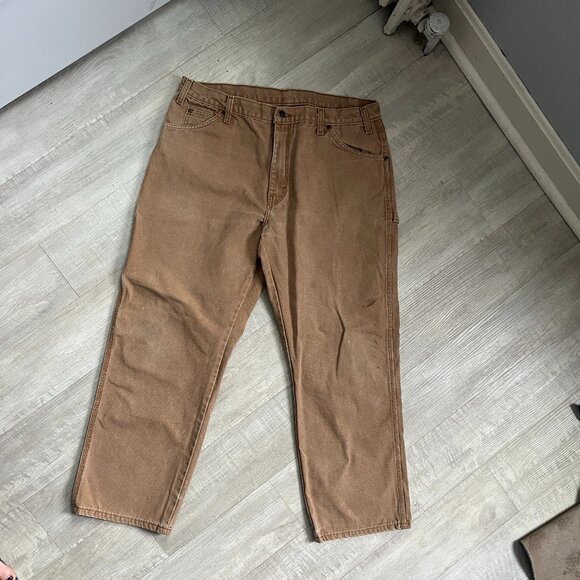 Set of 2 Dickies Men's Relaxed Fit Carpenter Duck Pants - 38x30 - Picture 6 of 10